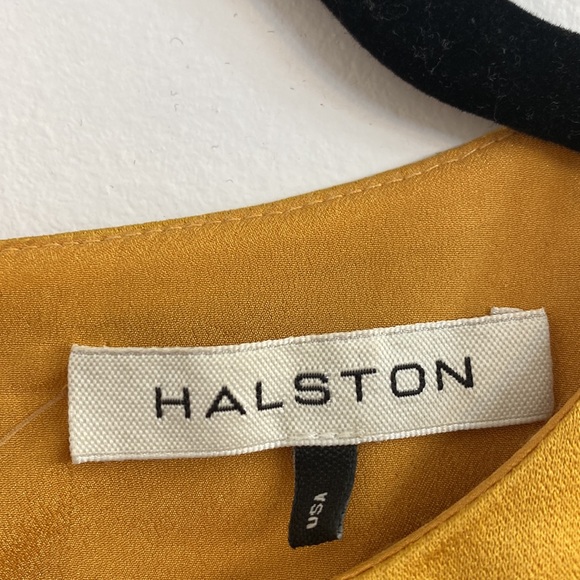 Golden Silk Halston Gown - Picture 6 of 8